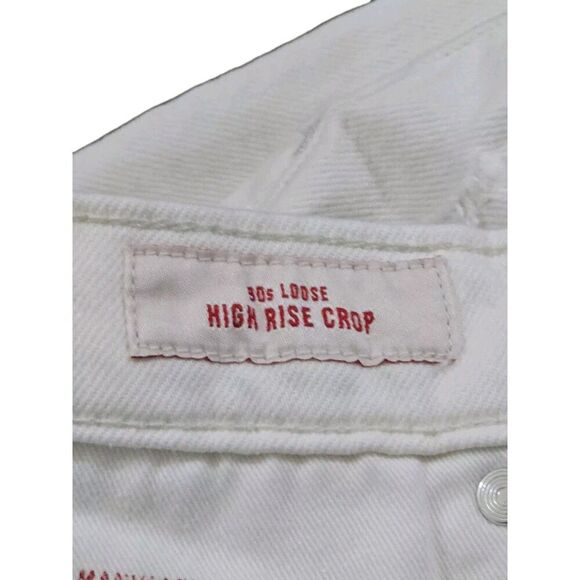 LUCKY BRAND 90's High Rise Loose Crop Jeans Size 26 Straight Leg Button Fly - Picture 10 of 12